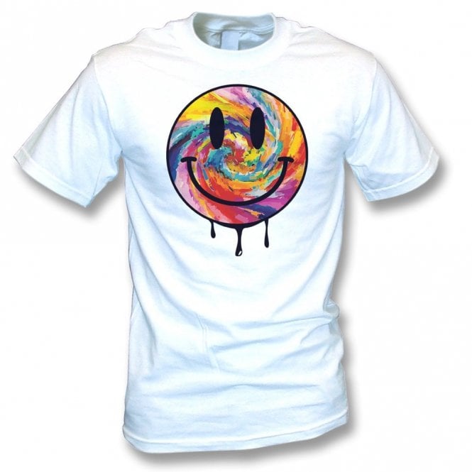 Abstract Acid Smiley T-Shirt